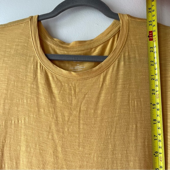 GAP Luxe t shirt | mustard yellow slub knit tee | size small warm toned casual - Picture 4 of 8